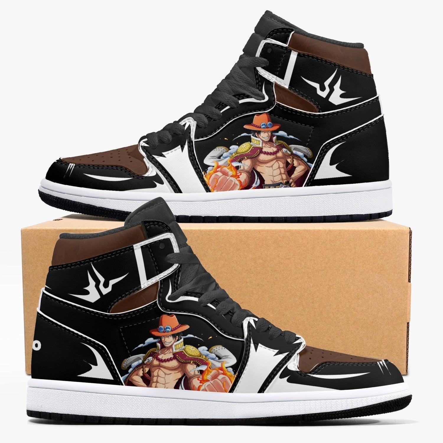 One Piece Portgas D. Ace AJ1 High Top Shoes