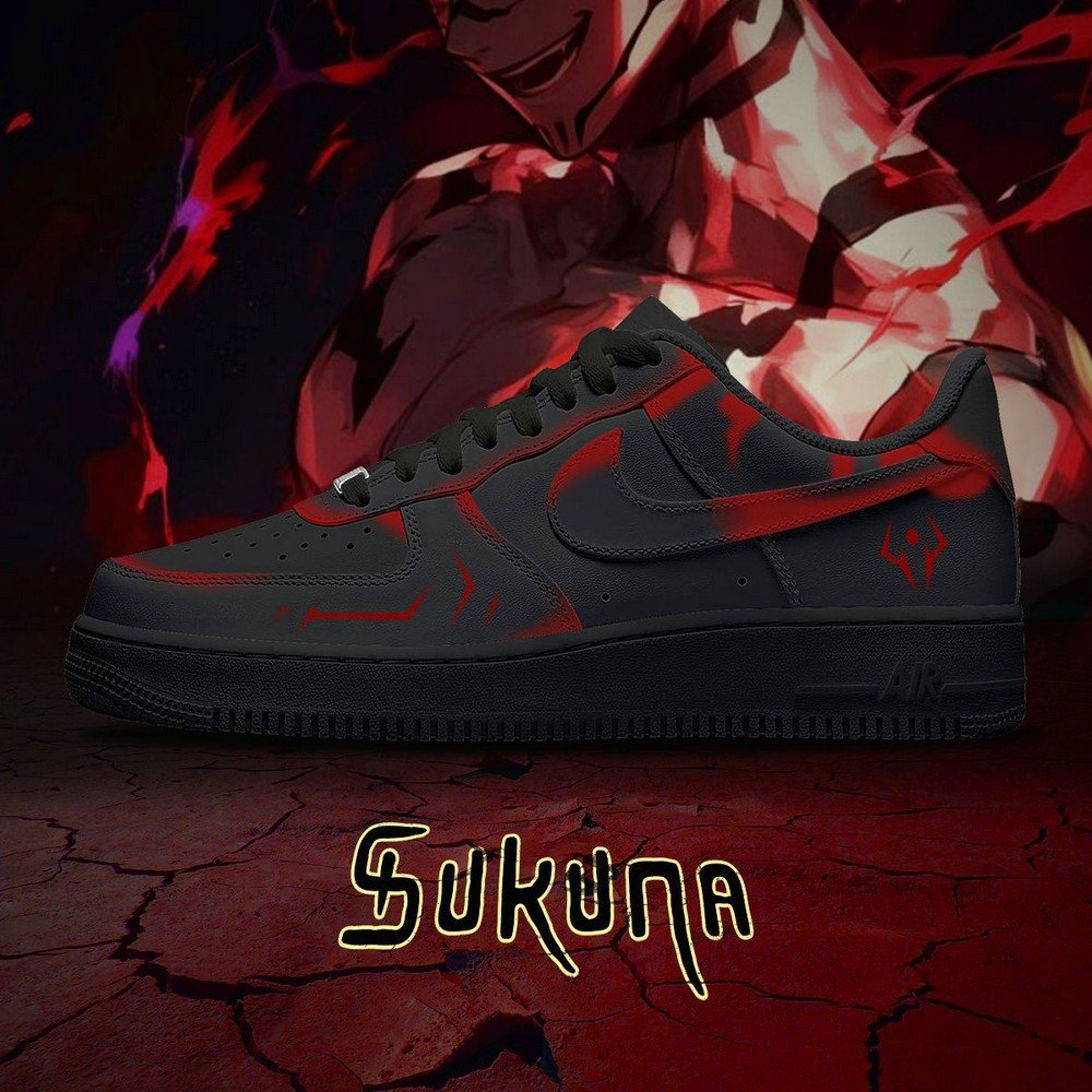 Ryomen Sukuna V.4 Jujutsu Kaisen AF1 Shoes