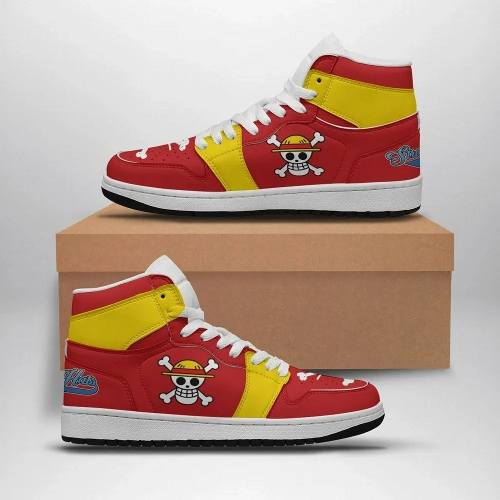 Luffy Straw Hat Pirates One Piece Special High Top Shoes