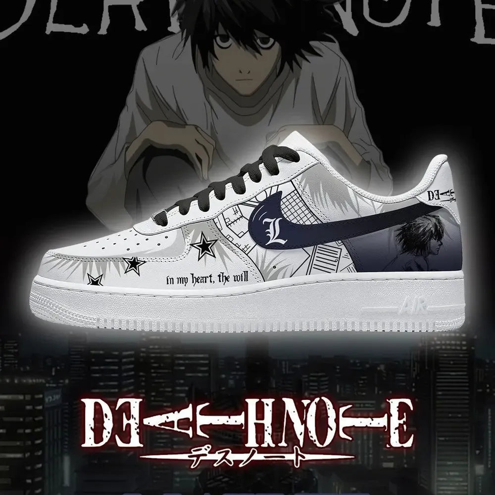 L Lawliet Death Note Limited Low Top Shoes